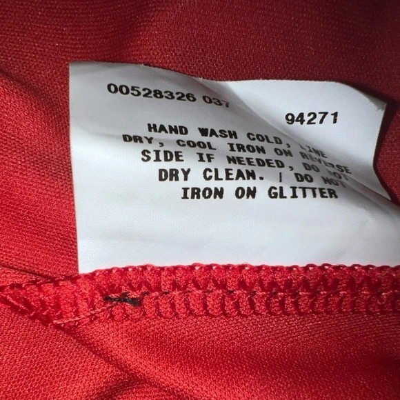 I.N. San Francisco, S, glitter chiffon overlay red strapless dress w/ halter tie - Picture 12 of 12